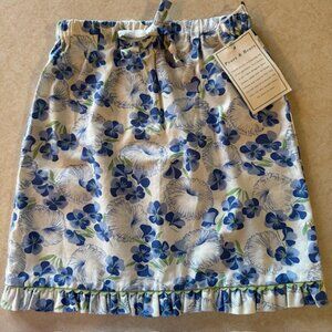 NWT Pears & Bears Blue Hibiscus Skirt sz 5